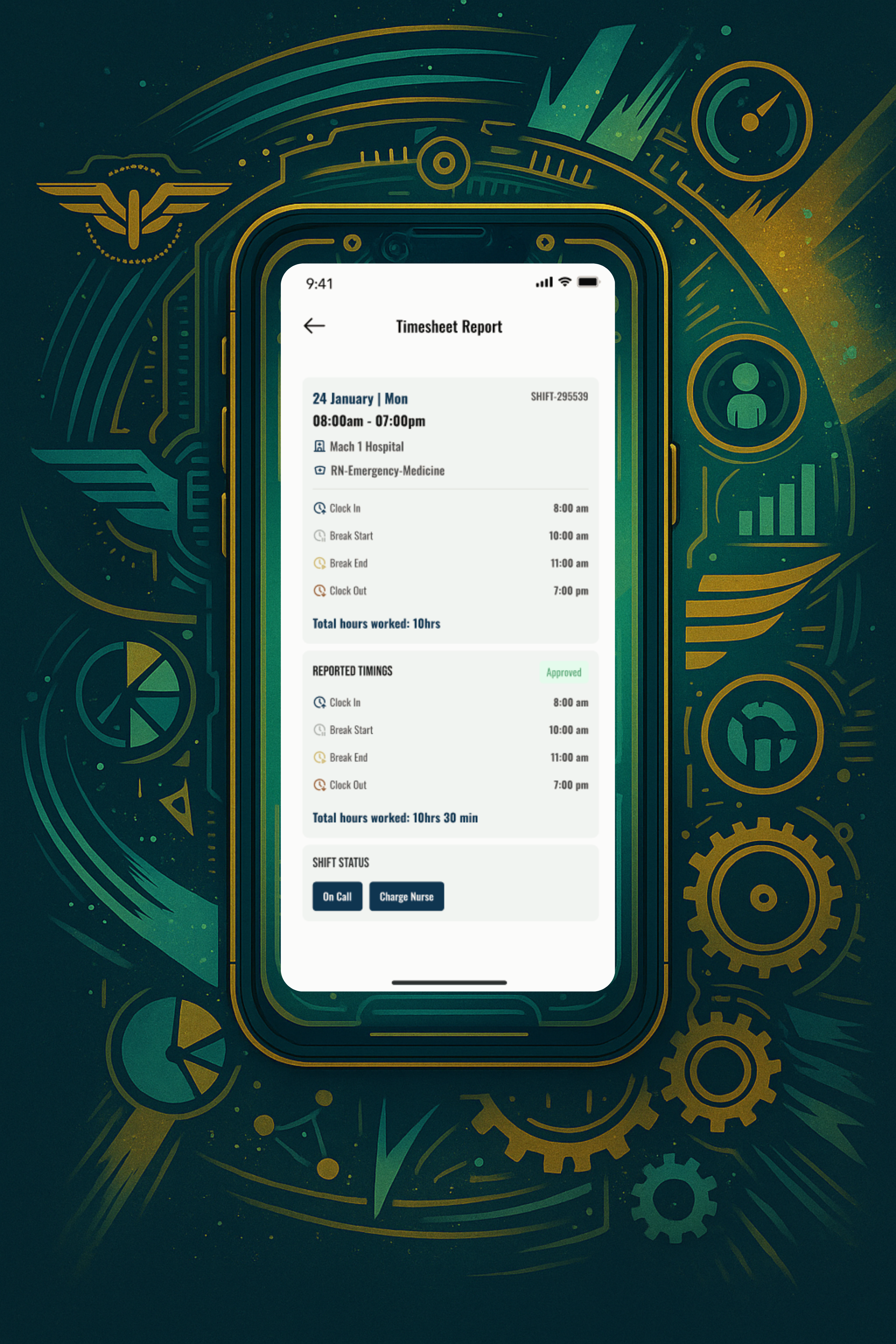 Mach 1 Scheduler mobile interface